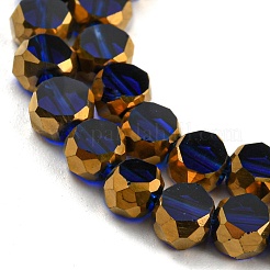Electroplate Transparent Glass Beads Strands&nbsp;EGLA-G037-02A-HP06