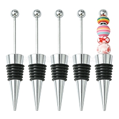 5Pcs Beadable Wine Stoppers&nbsp;FIND-CJ0001-52