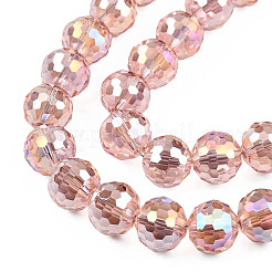 Electroplate Transparent Glass Beads Strands&nbsp;LS-EGLA-N002-46-H02
