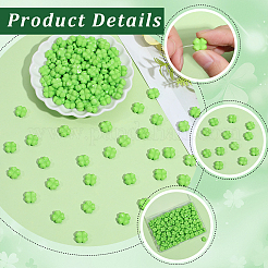 200Pcs Opaque Acrylic Beads&nbsp;OACR-SP0002-40C