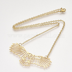 201 Stainless Steel Pendant Necklaces&nbsp;NJEW-T009-JN060-2-40