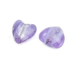 Handmade Silver Foil Lampwork Glass Beads&nbsp;LAMP-Q005-06
