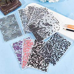 2Pcs 2 Styles Plastic Embossing Folders&nbsp;DIY-CP0008-89
