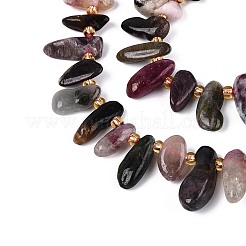 Natural Multicolor Tourmaline Beads Strands&nbsp;G-Z091-A45