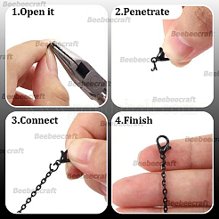 300Pcs 304 Stainless Steel Open Jump Rings&nbsp;STAS-BBC0008-85
