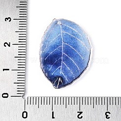 Epoxy Resin Leaf Pendants&nbsp;RESI-T057-87