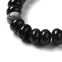 Natural Black Agate Beads Strands&nbsp;G-H295-C03-06