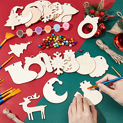 DIY Christmas Themed Pendant Decoration Making Kit&nbsp;DIY-WH0430-094