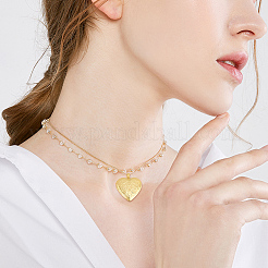 6Pcs Brass Locket Pendants&nbsp;KK-BBC0015-54