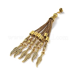 Tibetan Style Alloy Curb Chain Tassel Big Pendants&nbsp;FIND-K013-01AG-11