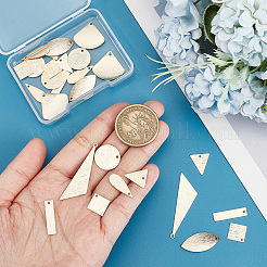 32Pcs 8 Style Brass Pendants&nbsp;KK-SC0003-29