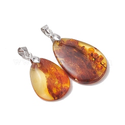 Natural Amber Pendants&nbsp;PALLOY-JF05260-02