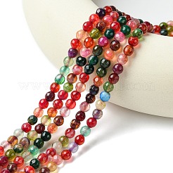 Natural Agate Round Beads Strand&nbsp;G-L084-6mm-08