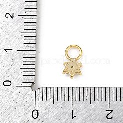 925 Sterling Silver Micro Pave Clear Cubic Zirconia Charms&nbsp;STER-G048-01G-04