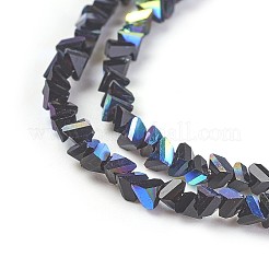 Electroplate Glass Beads Strands&nbsp;GLAA-F092-B01
