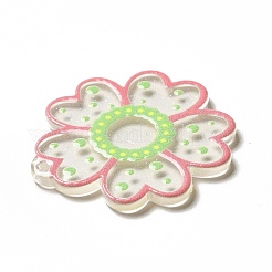 Transparent Printed Acrylic Pendants&nbsp;OACR-B003-02G