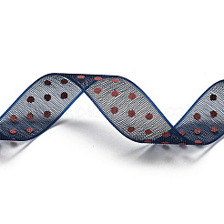100 Yards Polka Dot Print Nylon Ribbons&nbsp;OCOR-G014-01B
