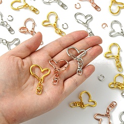 Alloy Heart Lobster Clasps&nbsp;KEYC-YW0001-20G