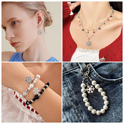 36Pcs 6 Styles Alloy Rhinestone Pendants&nbsp;FIND-TA0010-05