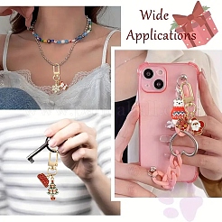 Christmas Alloy Enamel Pendant Decorations&nbsp;HJEW-YW00048-01