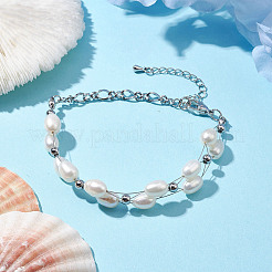 Natural Cultured Freshwater Pearl Bracelets&nbsp;BJEW-JB10387