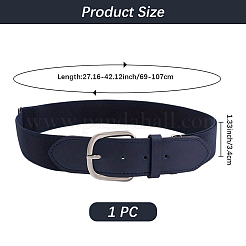 1Pc Imitation Leather & Polyester Elastic Softball Belts&nbsp;AJEW-CL0001-37A
