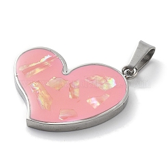 304 Stainless Steel Enamel Pendants&nbsp;STAS-Z098-46P