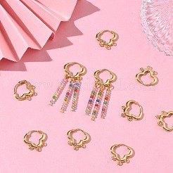 SHEGRACE Brass Hoop Earrings Findings&nbsp;XGR0156G-93G