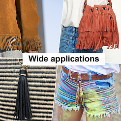 2M PU Leather Suede Fringe Trim&nbsp;DIY-CL0002-36A
