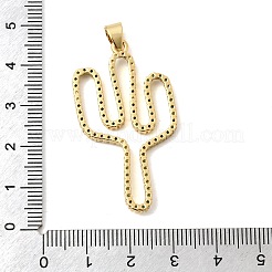 Brass Micro Pave Cubic Zirconia Pendants&nbsp;KK-H267-032G