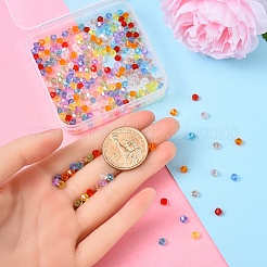 300Pcs 10 Colors Transparent Glass Beads&nbsp;EGLA-YW0001-79