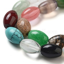Natural & Synthesis Mixed Gemstone Beads Strands&nbsp;G-B106-B28-01