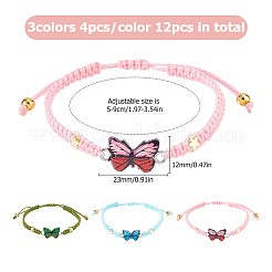 12Pcs 3 Style Nylon Cord Bracelets Making&nbsp;BJEW-HS00014
