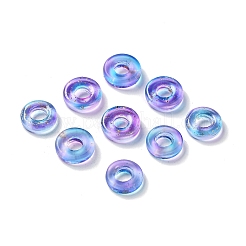 Transparent Spray Painted Glass Beads&nbsp;X-GLAA-N035-04A