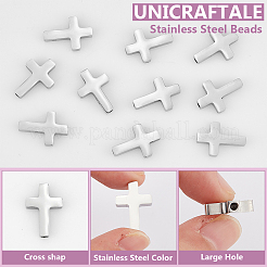 10Pcs 304 Stainless Steel Beads&nbsp;STAS-UN0061-19