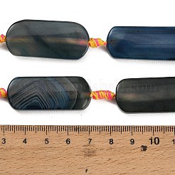 Dyed & Heated Natural Banded Agate Beads Strands&nbsp;GG-CBAB9C6-D01-01