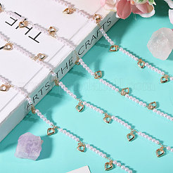 Handmade Resin Beaded Chains&nbsp;AJEW-WH0460-013G