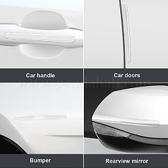 Car Door Handle Bling Plastic Protective Sticker&nbsp;AJEW-WH0518-77