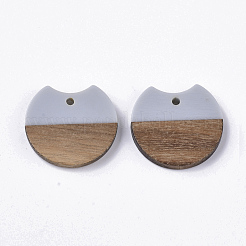 Resin & Walnut Wood Pendants&nbsp;RESI-T023-A-11L