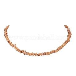 Dyed Natural Freshwater Shell Nuggets Beaded Necklaces&nbsp;NJEW-JN05580-02