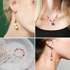 1200Pcs 4 Colors Transparent Acrylic Beads&nbsp;TACR-YW0002-45