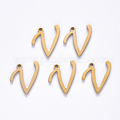 PVD Vacuum Plating 201 Stainless Steel Charms&nbsp;STAS-R105-V-G