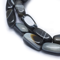 Natural Banded Agate/Striped Agate Beads Strands&nbsp;G-I245-29B