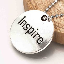 Tibetan Style Alloy Pendants&nbsp;X-TIBEP-Q078-22AS-RS