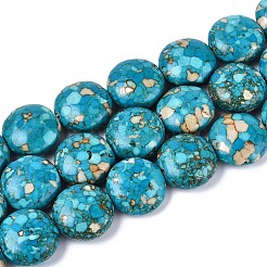Dyed Synthetic Turquoise Bead Strands&nbsp;TURQ-Q100-04E-01
