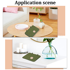 4Pcs Rectangle Velvet Binder Badge Armband Patch Display Board&nbsp;DIY-WH20062-165A