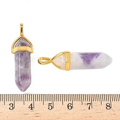 Natural Charoite Pointed Pendants&nbsp;G-G902-A03