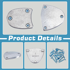 4Pcs Aluminum Tap Shoe Sole Protector&nbsp;FIND-WH0149-73A