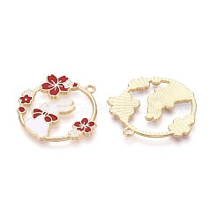 Alloy Enamel Pendants&nbsp;ENAM-N063-04KCG