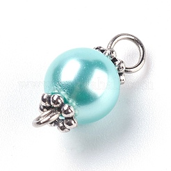 Pearlized Glass Pearl Links connectors&nbsp;X-PALLOY-JF00348